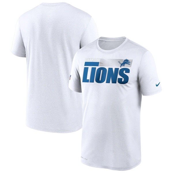 NFL Detroit Lions 2020 White Sideline Impact Legend Performance T-Shirt