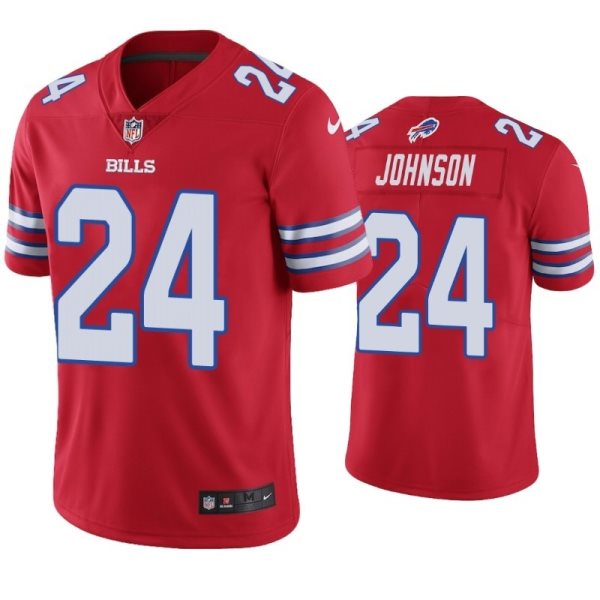 Nike Bills 24 Taron Johnson Red Vapor Untouchable Limited Men Jersey