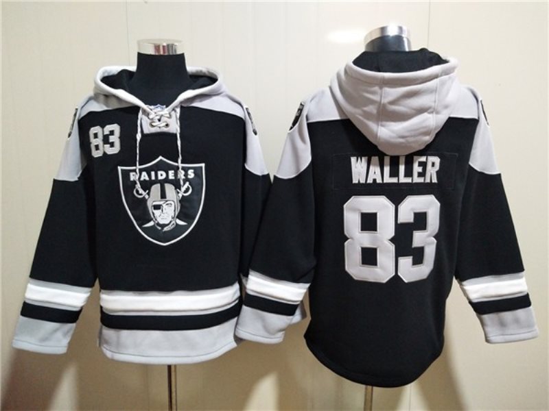 NFL Raiders 83 Darren Waller Ageless Must-Have Lace-Up Pullover Hoodie Sweatshirt