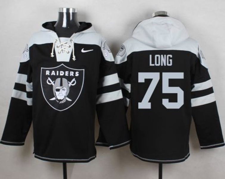 Nike Raiders 75 Howie Long Black Player Pullover NFL Hoodie Sweatshirt