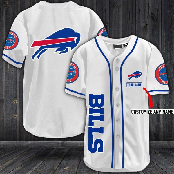NFL Buffalo Bills Baseball Customized Jersey
