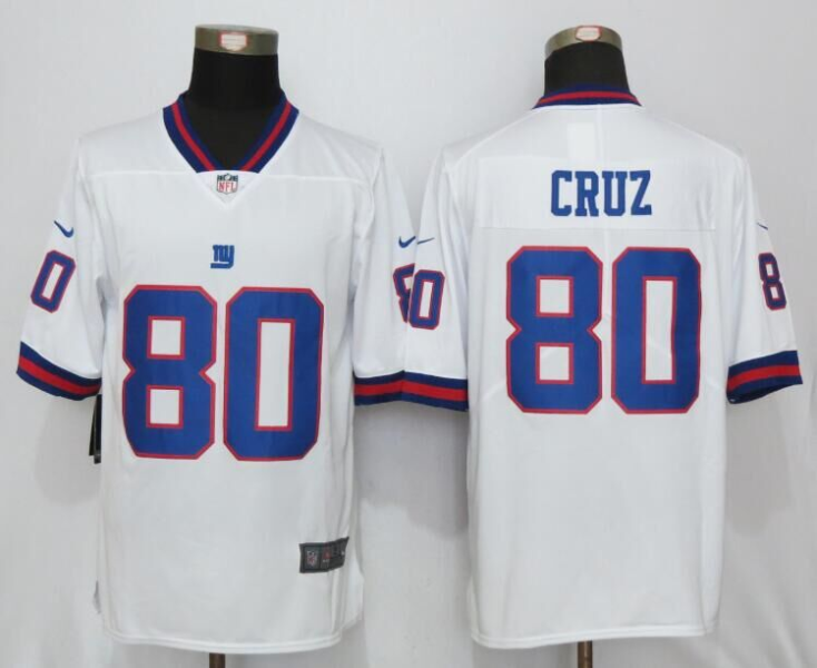 Nike Giants 80 Victor Cruz White Color Rush Limited Jersey