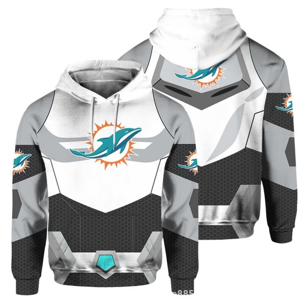 NFL Miami Dolphins 3D Printed Pocket Pullover Hoodie