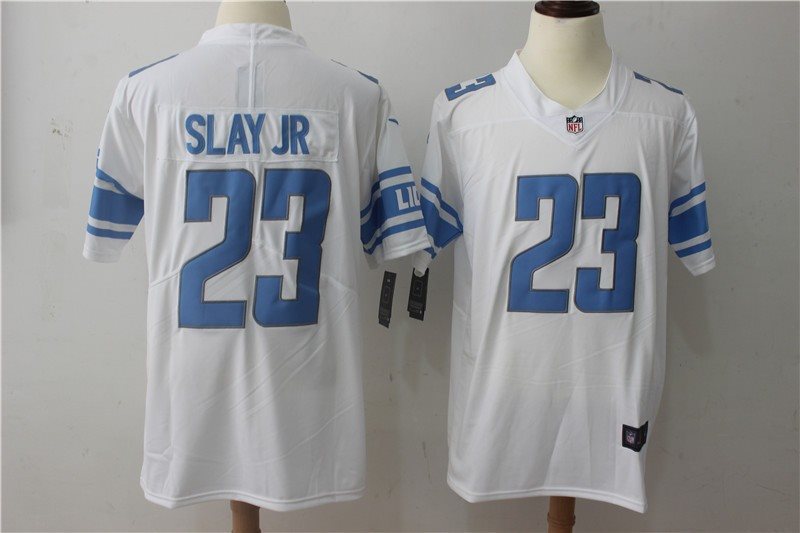 Nike NFL Lions 23 Darius Slay JR White Vapor Untouchable Limited Men Jersey