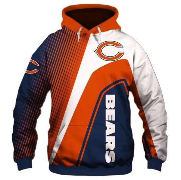 NFL Chicago Bears 3D Sweatshirt Pullover Hoodie