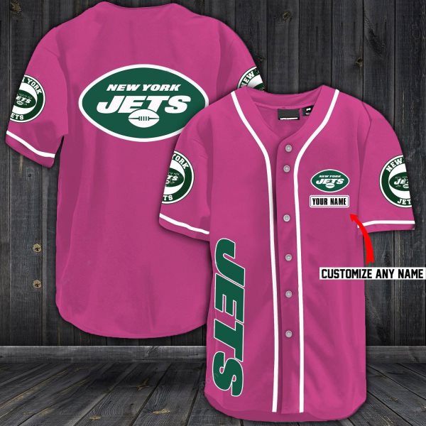 NFL New York Jets Baseball Customized Jersey (3)