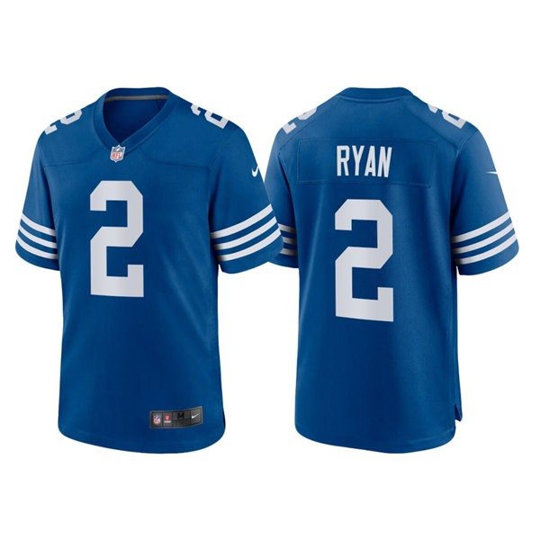 Nike Colts 2 Matt Ryan Blue 2022 New Vapor Untouchable Limited Men Jersey