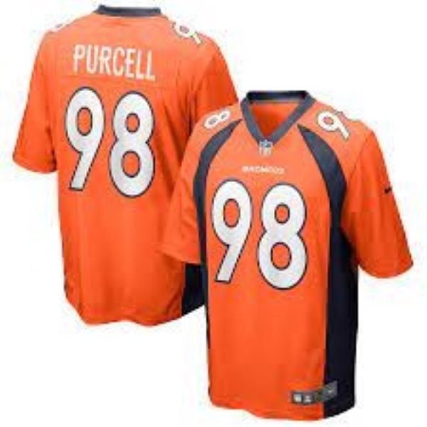 Nike Broncos 98 Purcell Orange Vapor Untouchable Limited Men Jersey