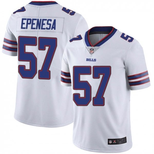 Nike Bills 57 AJ Epenesa White 2020 NFL Draft Vapor Limited Men Jersey