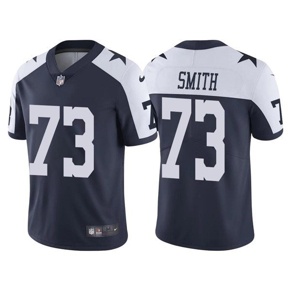 Nike Cowboys 73 Tyler Smith Navy Thanksgiving 2022 NFL Draft Vapor Untouchable Limited Men Jersey