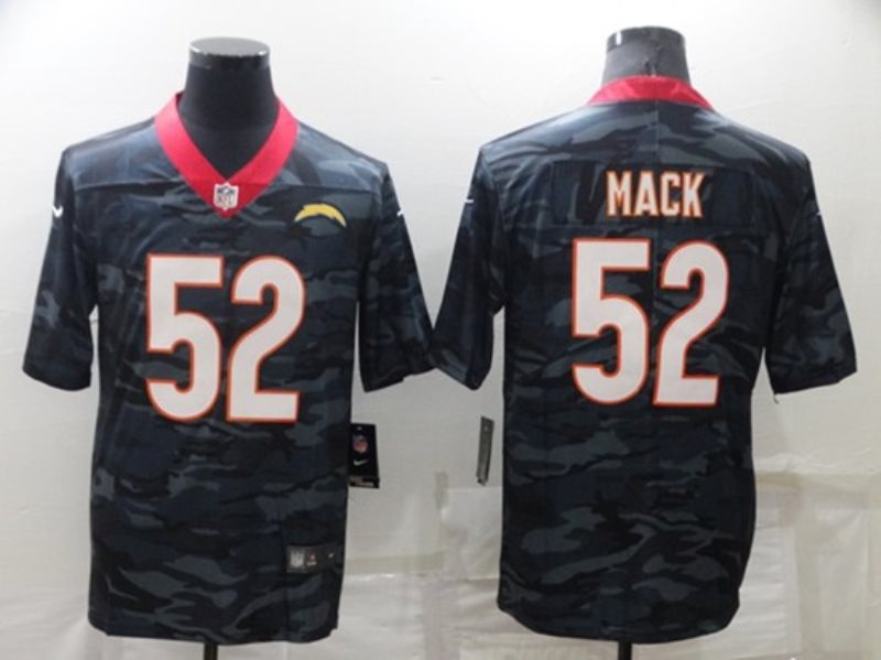 Nike Chargers 52 Khalil Mack Camo Vapor Limited Men Jersey