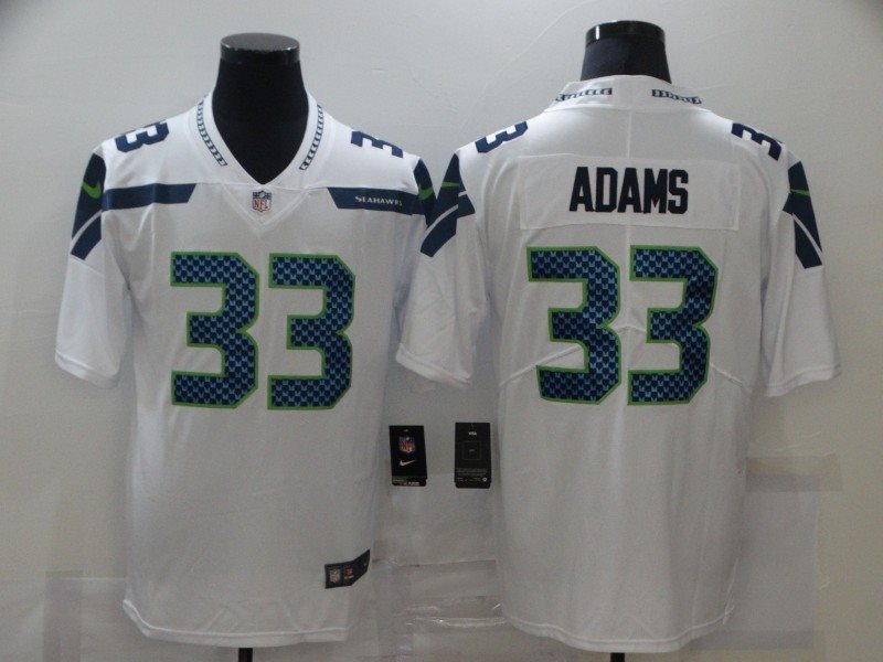 Nike Seahawks 33 Jamal Adams White Untouchable Limited Men Jersey