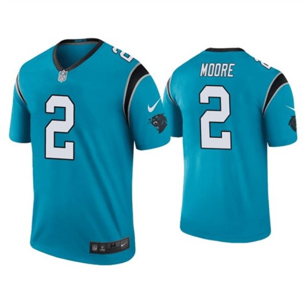 Nike Panthers 2 D.J Moore Blue Vapor Untouchable Limited Men Jersey