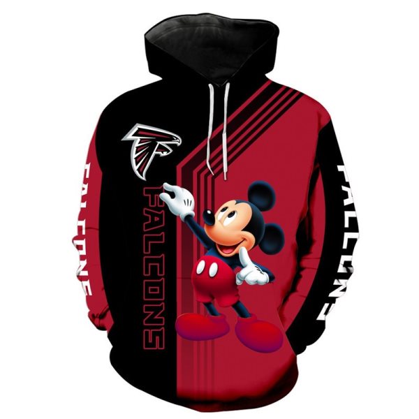NFL Atlanta Falcons Disney Mickey Mouse Pullover Hoodies