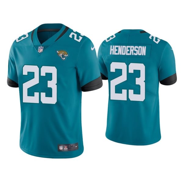 Nike Jaguars 23 C.J. Henderson Teal 2020 NFL Draft Vapor Limited Men Jersey