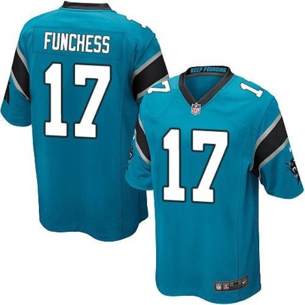 Nike Panthers 17 Devin Funchess Blue Alternate Youth Stitched NFL Elite Jersey