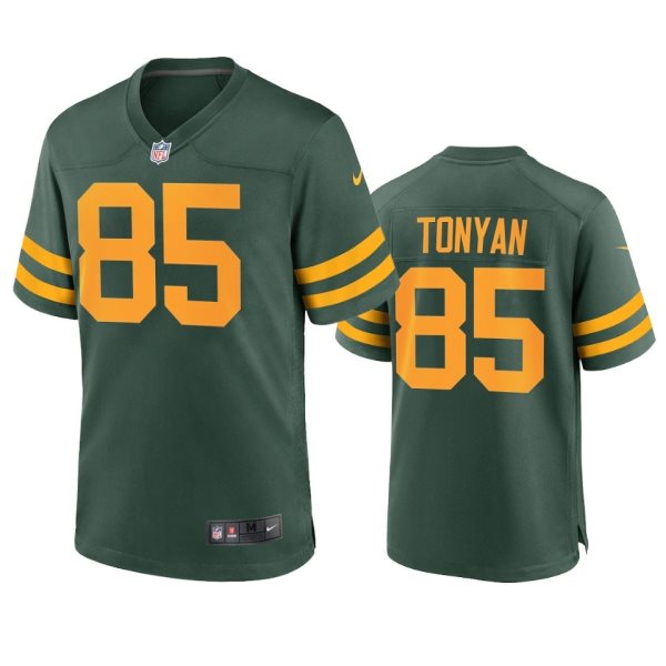Nike Packers 85 Robert Tonyan 2021 New Green Vapor Limited Men Jersey