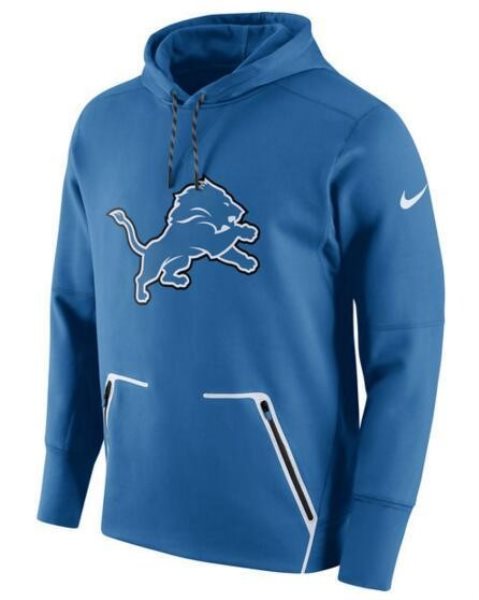NFL Lions Nike Champ Drive Vapor Speed Pullover Hoodie - Royal