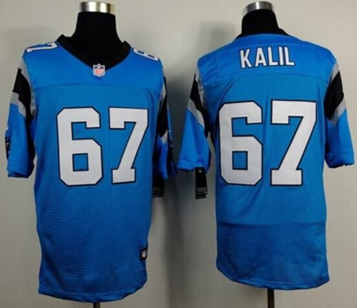 Nike Panthers 67 Ryan Kalil Blue Alternate NFL Elite Jersey