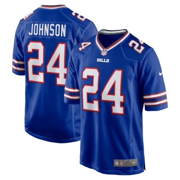 Nike Bills 24 Taron Johnson Blue Vapor Untouchable Limited Men Jersey
