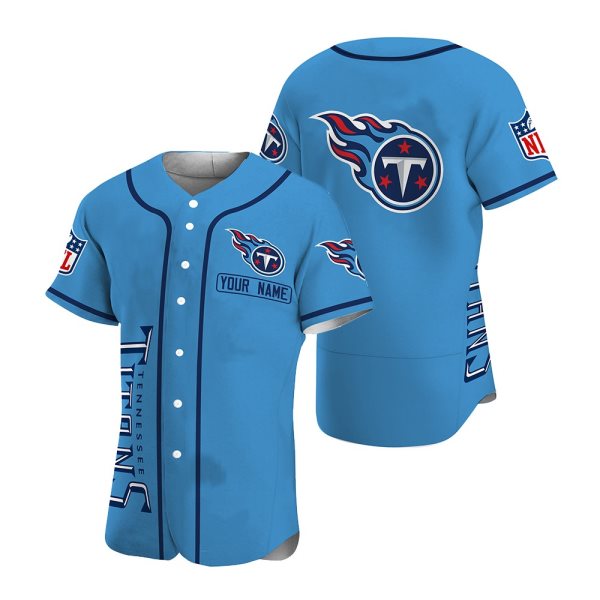 NFL Tennessee Titans Baseball Customized Jersey (3)