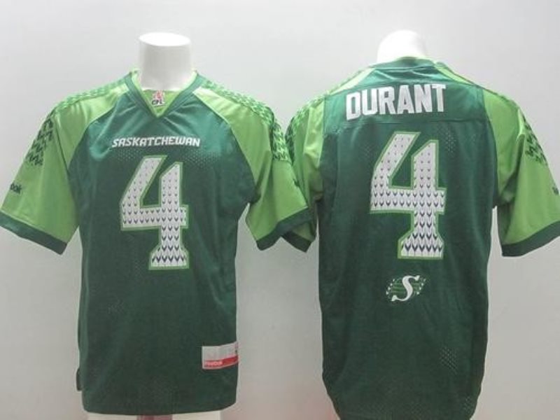 Roughriders 4 Darian Durant White Stitched Signature CFL Jersey