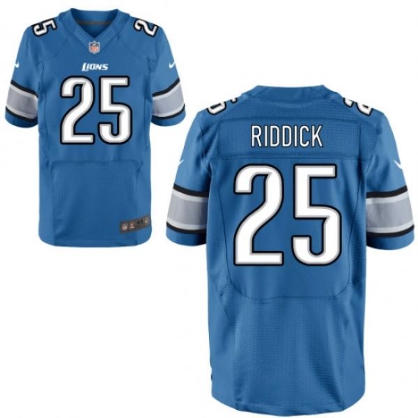 Nike Detroit Lions 25 Theo Riddick Elite Blue Jersey