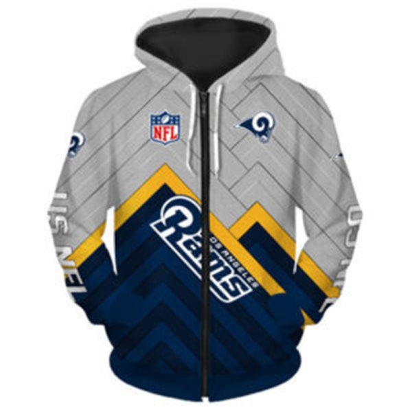 NFL Los Angeles Rams 3D Printed Sport Pullover Hoodie