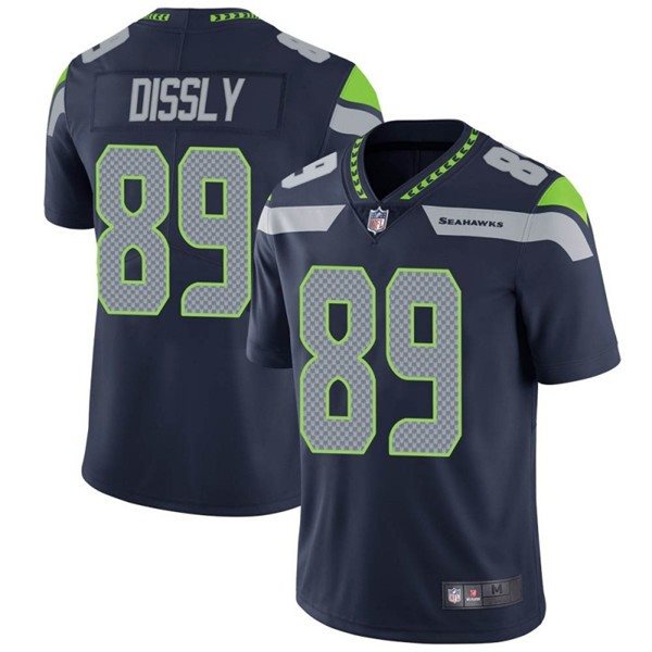 Nike Seahawks 89 Will Dissly Navy Vapor Untouchable Limited Men Jersey