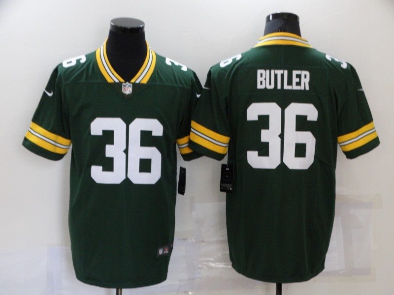 Nike Packers 36 Bulter Green Vapor Untouchable Limited Men Jersey