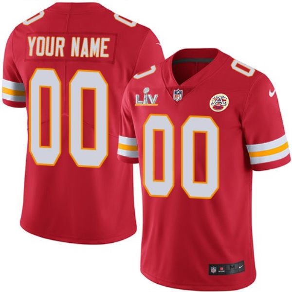 Nike Chiefs Customized Red 2021 Super Bowl LV Vapor Untouchable Limited Men Jersey