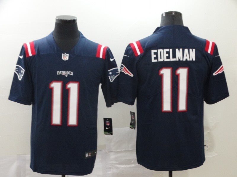 Nike Patriots 11 Julian Edelman Navy 2020 New Vapor Untouchable Limited Men Jersey