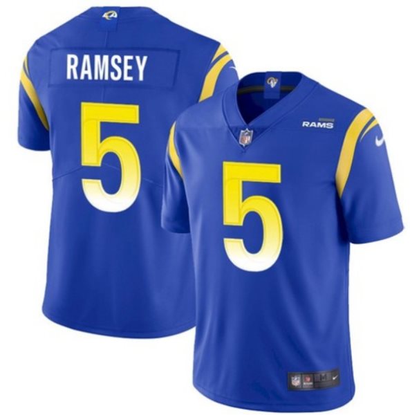 Nike Rams 5 Jalen Ramsey Royal Vapor Untouchable Limited Men Jersey