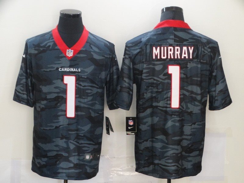 Nike Cardinals 1 Kyler Murray 2020 Black Camo Limited Men Jersey