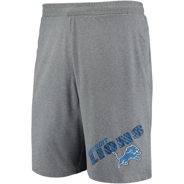 NFL Detroit Lions Concepts Sport Tactic Lounge Heathered Gray Shorts