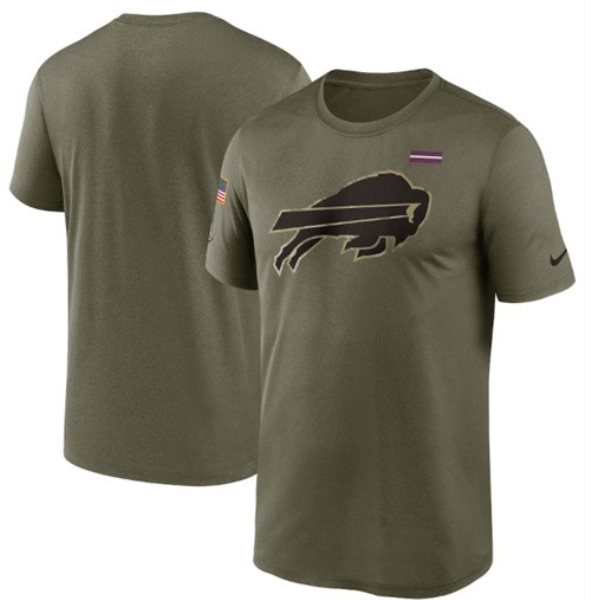 Nike Buffalo Bills 2021 Olive Salute To Service Legend Performance T-Shirt