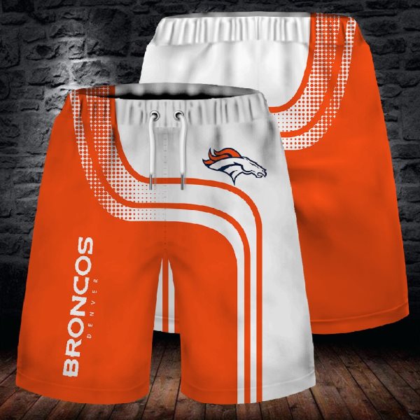 NFL Denver Broncos Orange Fashion Shorts