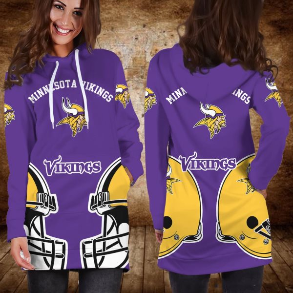 NFL Minnesota Vikings Women Hoodie Dress