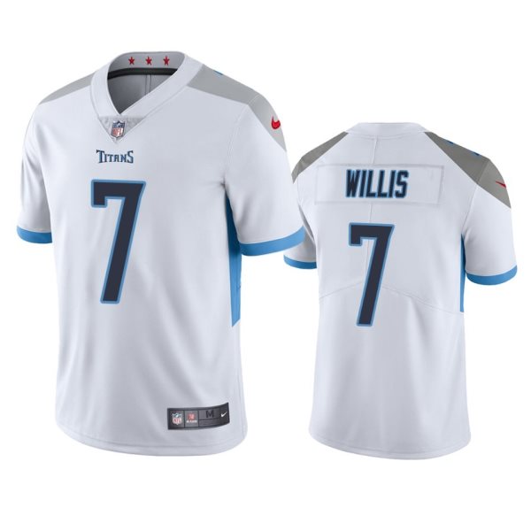 Nike Titans 7 Malik Willis White 2022 NFL Draft Vapor Untouchable Limited Men Jersey