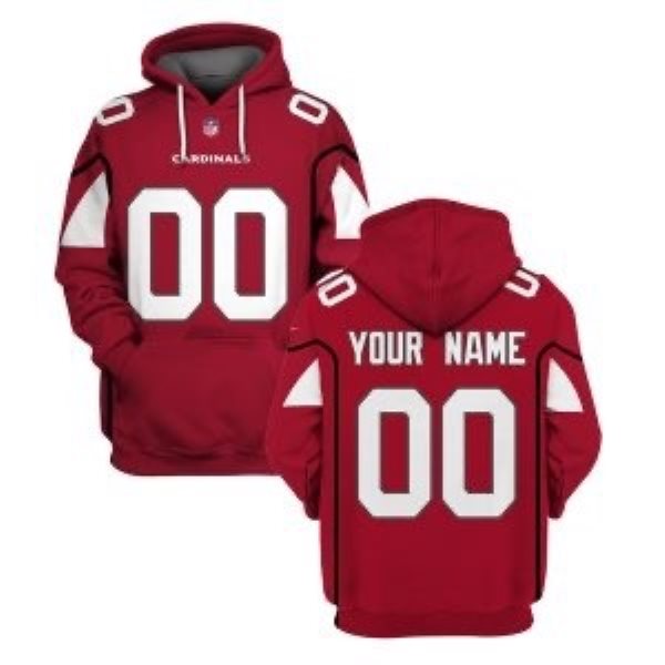 NFL Cardinals Customized Red 2021 Stitched New Hoodie