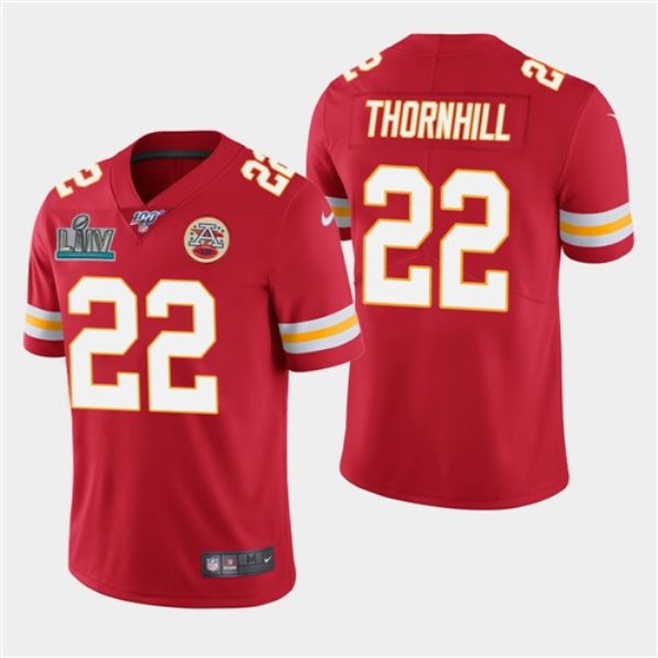 Nike Chiefs 22 Juan Thornhill Red Super Bowl LIV Vapor Untouchable Limited Men Jersey