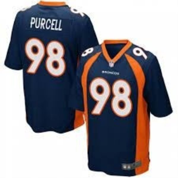Nike Broncos 98 Purcell Blue Vapor Untouchable Limited Men Jersey