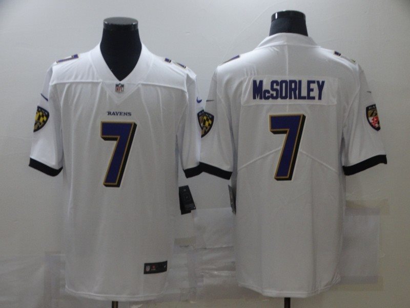 Nike Ravens 7 Trace McSorley White Vapor Untouchable Limited Men Jersey