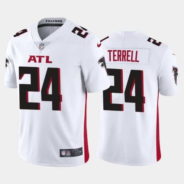 Nike Falcons 24 A.J. Terrell White 2020 NFL Draft Vapor Limited Men Jersey