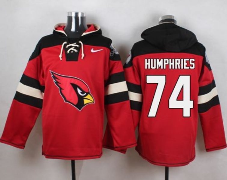 Nike Cardinals 74 D.J. Humphries Red Player Pullover NFL Sweatshirt Hoodie