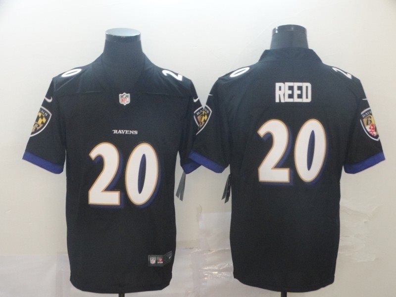 Nike Ravens 20 Ed Reed Black Alternate Vapor Untouchable Limited Men Jersey
