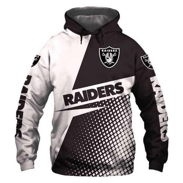 NFL Las Vegas Raiders 3D Print Fan's Casual Pullover Hoodie Sweatshirt