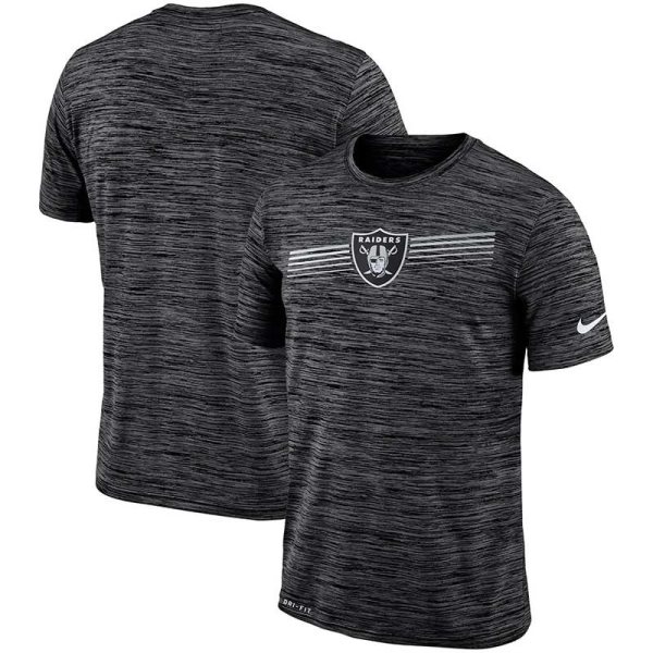 Nike Oakland Raiders Sideline Velocity Performance T-Shirt Heathered Black