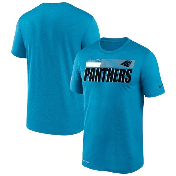 NFL Carolina Panthers 2020 Blue Sideline Impact Legend Performance T-Shirt