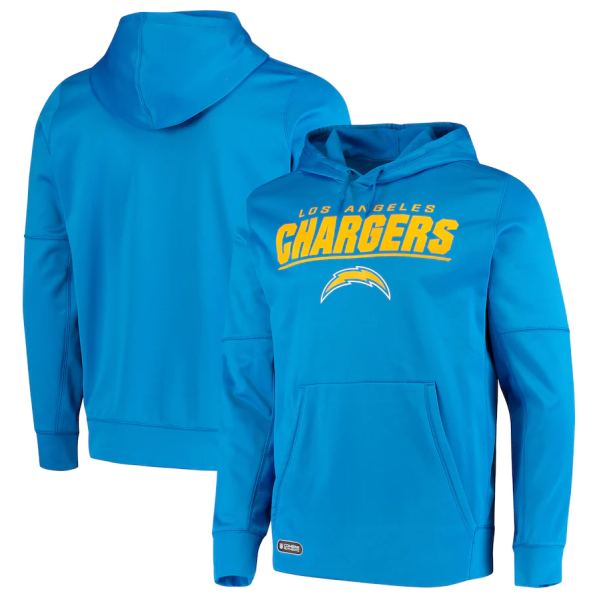 NFL Chargers Blue Combine Stated Pullover Hoodie